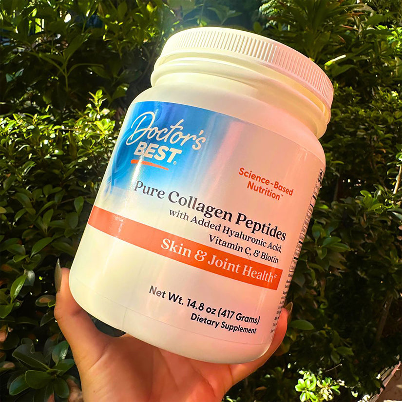 Doctor's Best Pure Collagen Peptides with Added Hyaluronic Acid, Vitamin C, & Biotin, Net Wt. 14.8 oz (417 Grams)