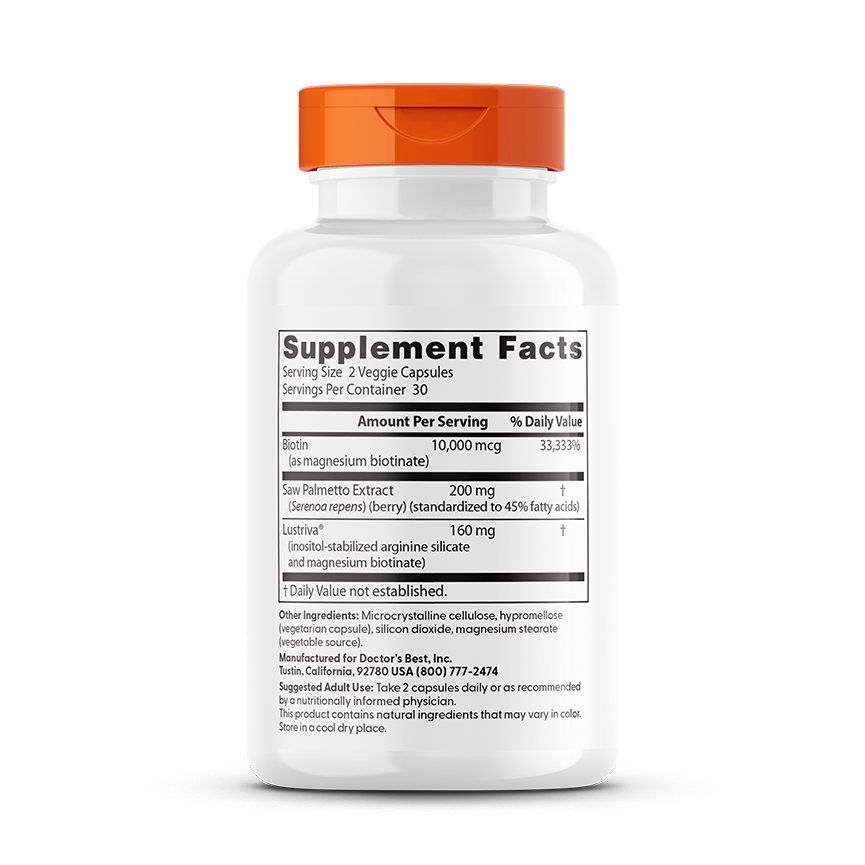 Doctor's Best High Absorption Hair & Skin Complex, 60 Veggie Caps
