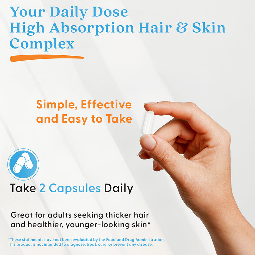 Doctor's Best High Absorption Hair & Skin Complex, 60 Veggie Caps