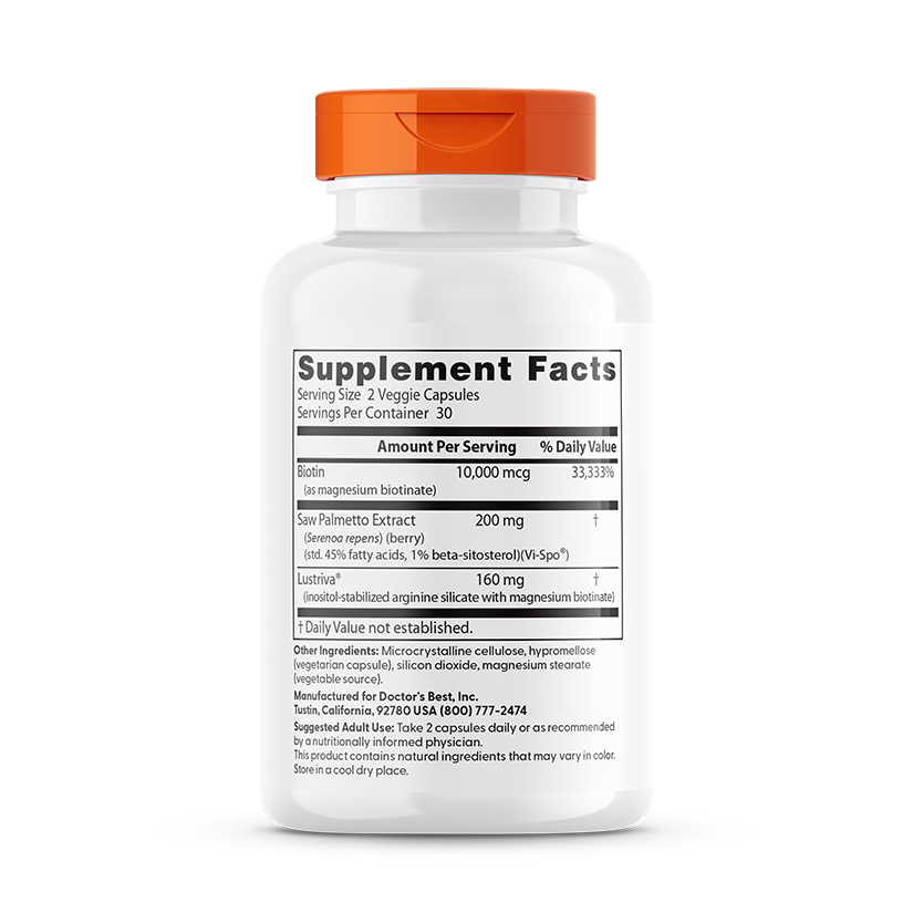 Doctor's Best High Absorption Hair & Skin Complex, 60 Veggie Caps