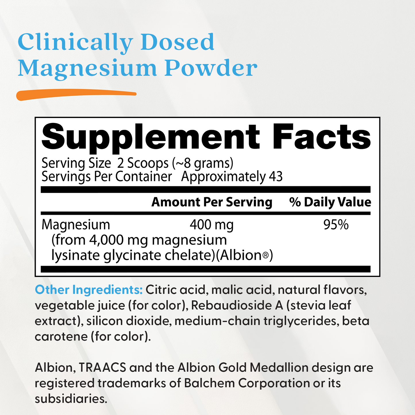 Doctor's Best High Absorption Magnesium Powder, Strawberry Lime, 12.5 oz (350 g)