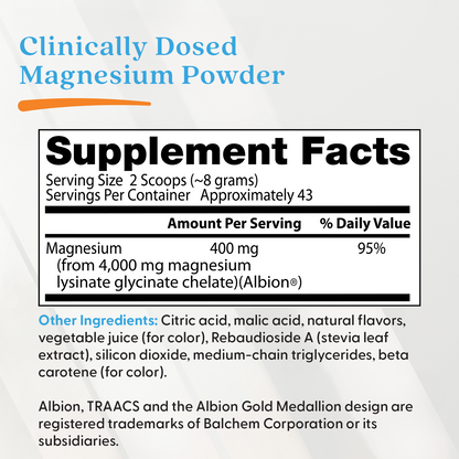 Doctor's Best High Absorption Magnesium Powder, Strawberry Lime, 12.5 oz (350 g)