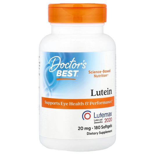 Doctor's Best Lutein with Lutemax 2020, 20 mg, 180 Softgels