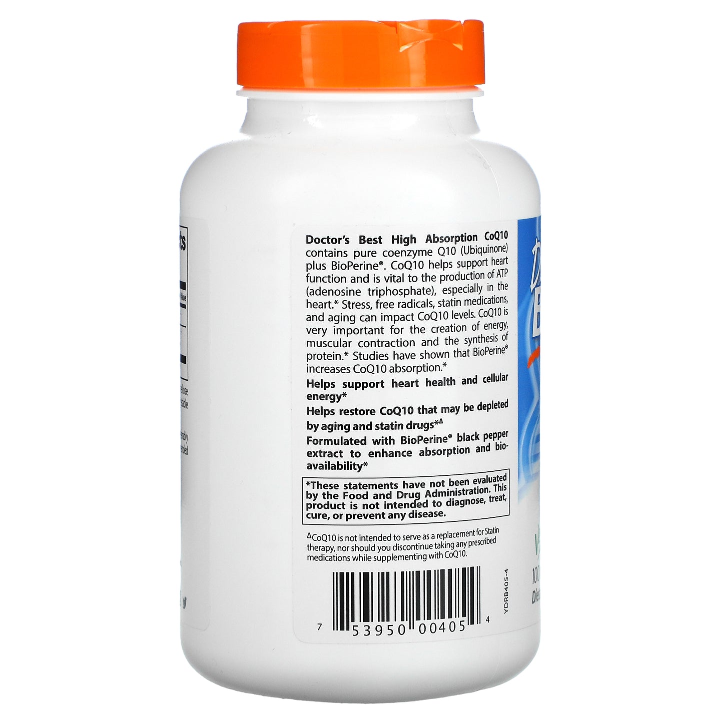 Doctor's Best High Absorption CoQ10 with BioPerine, 100 mg, 360 Veggie Caps