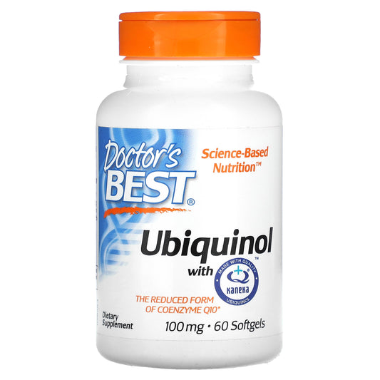 Doctor's Best Ubiquinol with Kaneka, 100 mg, 60 Softgels