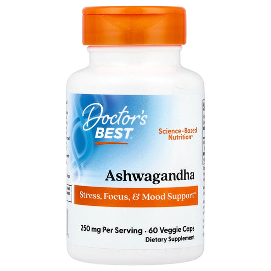 Doctor's Best Ashwagandha with Sensoril, 125 mg, 60 Veggie Caps