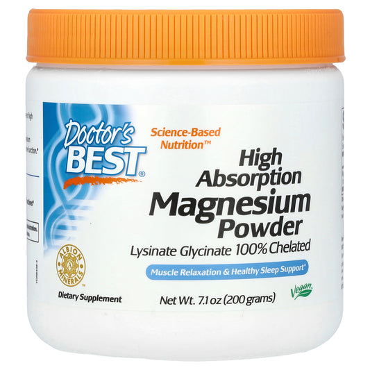 Doctor's Best High Absorption Magnesium Powder, 7.1 oz (200 g)