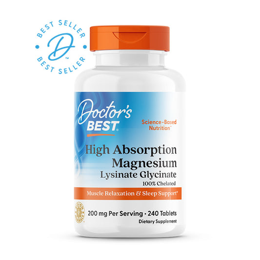 Doctor's Best High Absorption Magnesium, 100 mg, 240 Tablets