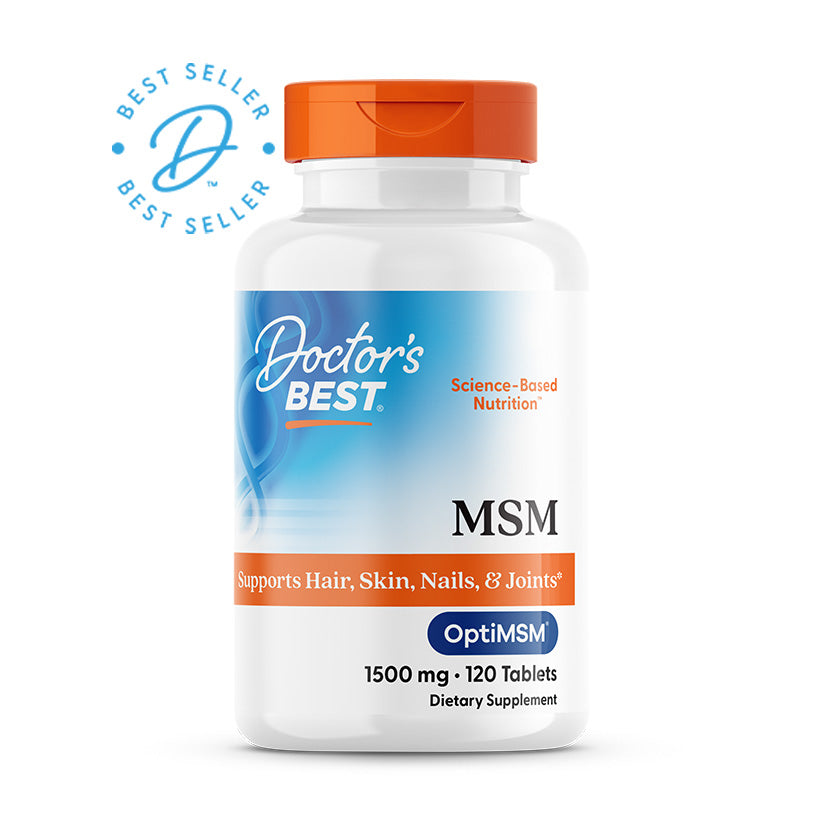 Doctor's Best MSM with OptiMSM, 1,500 mg, 120 Tablets