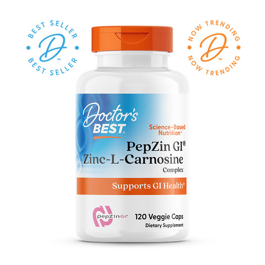 Doctor's Best PepZin GI, Zinc-L-Carnosine Complex, 120 Veggie Caps