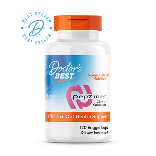 Doctor's Best PepZin GI, Zinc-L-Carnosine Complex, 120 Veggie Caps