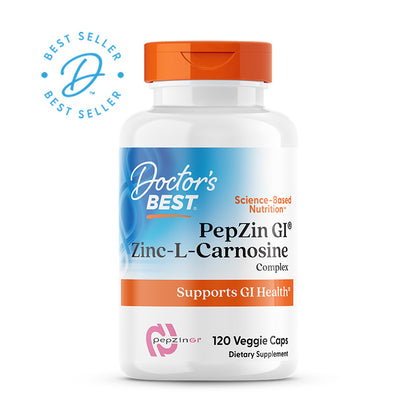 Doctor's Best PepZin GI, Zinc-L-Carnosine Complex, 120 Veggie Caps