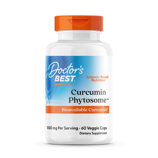 Doctor's Best Curcumin Phytosome with Meriva, 1,000 mg Per Serving, 60 Veggie Caps