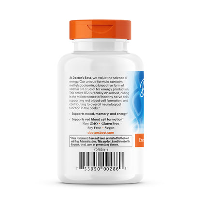 Doctor's Best Fully Active B12, 1,500 mcg, 60 Veggie Caps