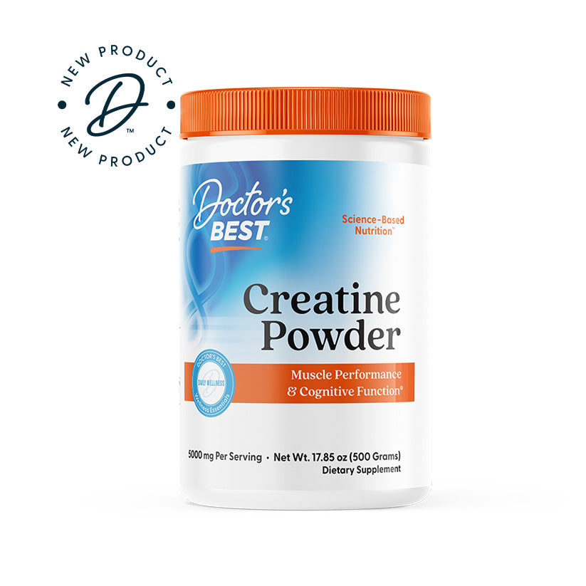 Doctor's Best Creatine Powder, Unflavored, 17.85 oz (500 Grams)