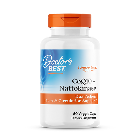 Doctor's Best CoQ10 + Nattokinase, 60 Veggie Caps