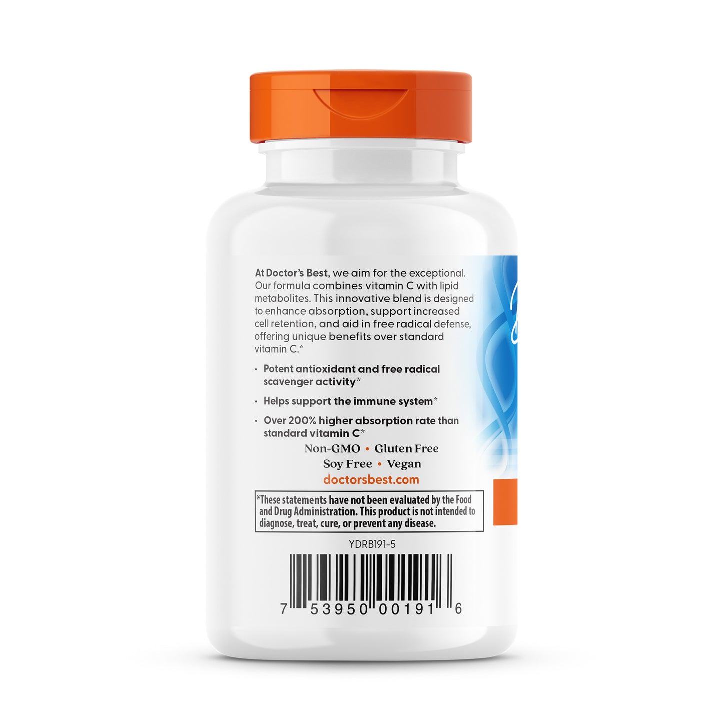 Doctor's Best High Absorption Vitamin C with PureWay-C, 500 mg, 60 Tablets