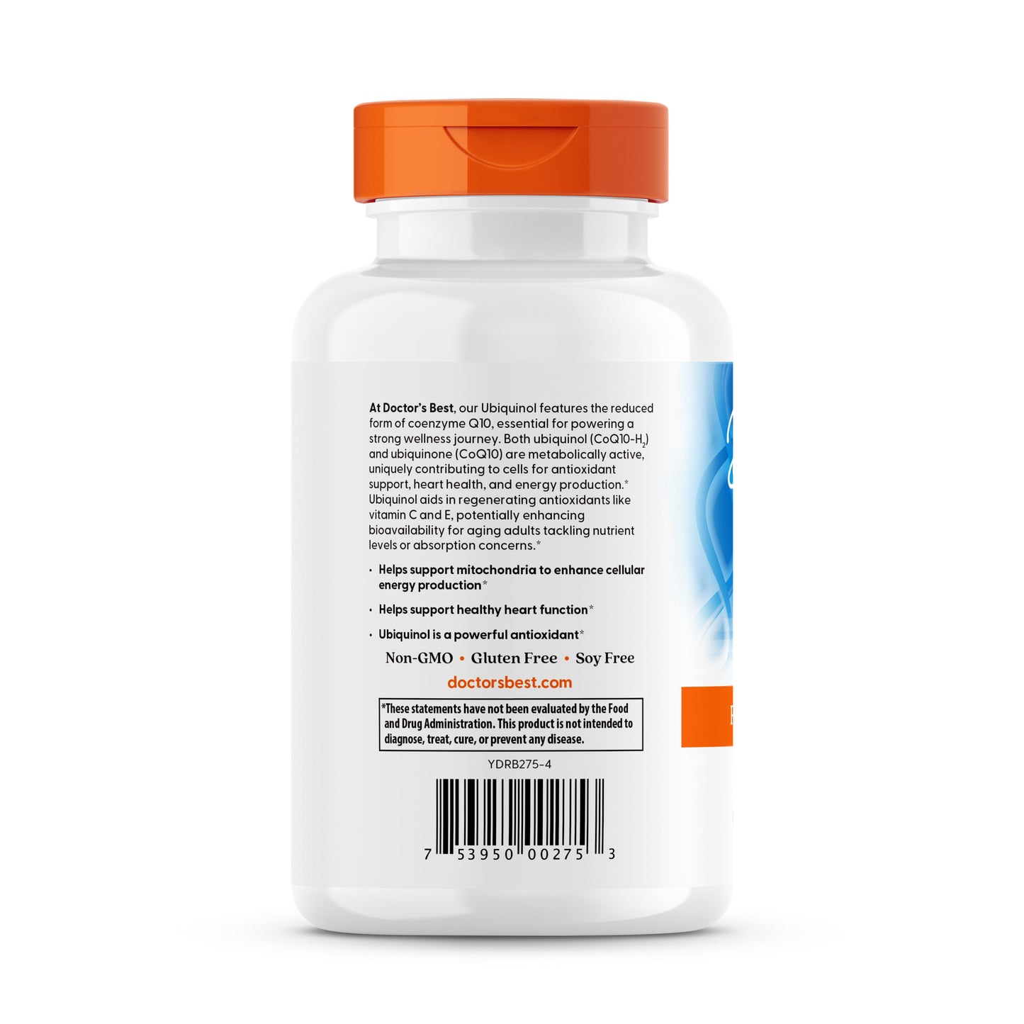 Doctor's Best Ubiquinol with Kaneka, 200 mg Per Serving, 120 Softgels