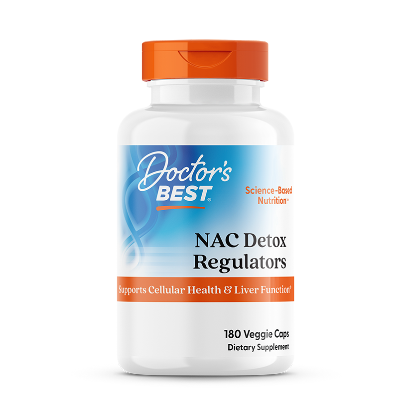 Doctor's Best NAC Detox Regulators, 180 Veggie Caps
